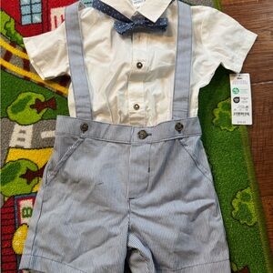 Carter's White and Blue Kids Matching Set